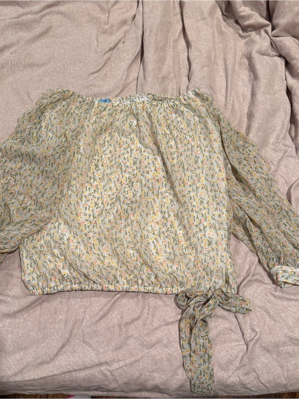 CeCe Floral Off-Shoulder Blouse